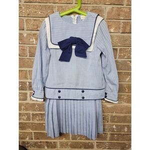 Vintage Dorissa International Nicole Sailor Dress, Girls Size 8